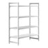 Cambro Camshelving Premium 4-Shelf Vented & Solid Starter Shelving Unit – Speckled Gray