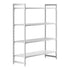Cambro Camshelving Premium 4-Shelf Vented & Solid Starter Shelving Unit – Speckled Gray