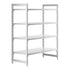Cambro Camshelving Premium 4-Shelf Solid Starter Shelving Unit – Speckled Gray