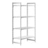 Cambro Camshelving Premium 4-Shelf Vented & Solid Starter Shelving Unit – Speckled Gray