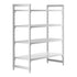 Cambro Camshelving Premium 4-Shelf Vented & Solid Starter Shelving Unit – Speckled Gray