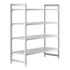 Cambro Camshelving Premium 4-Shelf Vented Starter Shelving Unit – Speckled Gray