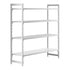 Cambro Camshelving Premium 4-Shelf Vented & Solid Starter Shelving Unit – Speckled Gray