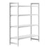 Cambro Camshelving Premium 4-Shelf Solid Starter Shelving Unit – Speckled Gray