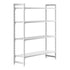 Cambro Camshelving Premium 4-Shelf Vented & Solid Starter Shelving Unit – Speckled Gray