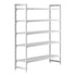 Cambro Camshelving Premium 5-Shelf Vented Starter Shelving Unit – Speckled Gray