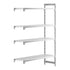 Cambro Camshelving Premium Add-On 4V Shelving Unit – Speckled Gray