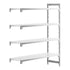 Cambro Camshelving Premium Add-On 4S Shelving Unit – Speckled Gray