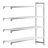 Cambro Camshelving Premium Add-On 4VS Shelving Unit – Speckled Gray