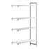 Cambro Camshelving Premium Add-On 4VS Shelving Unit – Speckled Gray