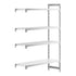 Cambro Camshelving Premium Add-On 4VS Shelving Unit – Speckled Gray