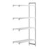 Cambro Camshelving Premium Add-On 4V Shelving Unit – Speckled Gray