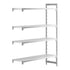 Cambro Camshelving Premium Add-On 4V Shelving Unit – Speckled Gray