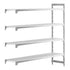Cambro Camshelving Premium Add-On 4V Shelving Unit – Speckled Gray