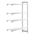 Cambro Camshelving Premium Add-On 4S Shelving Unit – Speckled Gray