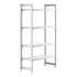 Cambro Camshelving Premium 4-Shelf Solid Starter Shelving Unit – Speckled Gray