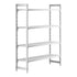 Cambro Camshelving Premium 4-Shelf Vented Starter Shelving Unit – Speckled Gray