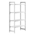 Cambro Camshelving Premium 4-Shelf Vented & Solid Starter Shelving Unit – Speckled Gray