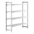 Cambro Camshelving Premium 4-Shelf Vented Starter Shelving Unit – Speckled Gray