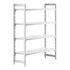 Cambro Camshelving Premium 4-Shelf Solid Starter Shelving Unit – Speckled Gray
