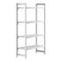 Cambro Camshelving Premium 4-Shelf Vented Starter Shelving Unit – Speckled Gray