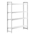 Cambro Camshelving Premium 4-Shelf Vented & Solid Starter Shelving Unit – Speckled Gray