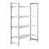 Cambro Camshelving Premium 4-Shelf Vented Starter Shelving Unit – Speckled Gray