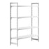 Cambro Camshelving Premium 4-Shelf Solid Starter Shelving Unit – Speckled Gray