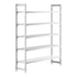 Cambro Camshelving Premium 5-Shelf Vented & Solid Starter Shelving Unit – Speckled Gray
