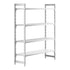 Cambro Camshelving Premium 4-Shelf Vented & Solid Starter Shelving Unit – Speckled Gray