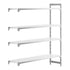 Cambro Camshelving Premium Add-On 4S Shelving Unit – Speckled Gray