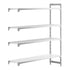 Cambro Camshelving Premium Add-On 4VS Shelving Unit – Speckled Gray