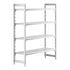 Cambro Camshelving Premium 4-Shelf Vented Starter Shelving Unit – Speckled Gray