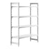 Cambro Camshelving Premium 4-Shelf Solid Starter Shelving Unit – Speckled Gray