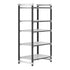Cambro Camshelving Elements 5-Shelf Vented Starter Shelving Unit – Speckled Gray