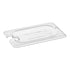 Cambro Camwear One Ninth Size Flat Food Pan Lid with Spoon Notch Clear ( Case of 6 )