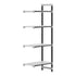 Cambro Camshelving Elements 4-Shelf Vented Add-On Shelving Unit – Speckled Gray
