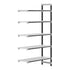 Cambro Camshelving Elements 5-Shelf Vented Add-On Shelving Unit – Speckled Gray