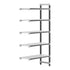 Cambro Camshelving Elements 5-Shelf Vented Add-On Shelving Unit – Speckled Gray