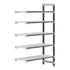 Cambro Camshelving Elements 5-Shelf Vented Add-On Shelving Unit – Speckled Gray