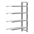 Cambro Camshelving Elements 4-Shelf Vented Add-On Shelving Unit – Speckled Gray