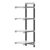 Cambro Camshelving Elements 5-Shelf Solid Add-On Shelving Unit – Speckled Gray