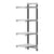Cambro Camshelving Elements 4-Shelf Vented Add-On Shelving Unit – Speckled Gray