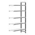 Cambro Camshelving Elements 5-Shelf Vented Add-On Shelving Unit – Speckled Gray