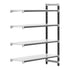 Cambro Camshelving Elements 5-Shelf Solid Add-On Shelving Unit – Speckled Gray