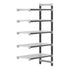 Cambro Camshelving Elements 5-Shelf Vented Add-On Shelving Unit – Speckled Gray