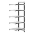 Cambro Camshelving Elements 5-Shelf Vented Add-On Shelving Unit – Speckled Gray