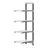 Cambro Camshelving Elements 4-Shelf Vented & Solid Add-On Shelving Unit – Speckled Gray