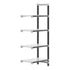 Cambro Camshelving Elements 5-Shelf Solid Add-On Shelving Unit – Speckled Gray