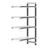 Cambro Camshelving Elements 4-Shelf Vented & Solid Add-On Shelving Unit – Speckled Gray